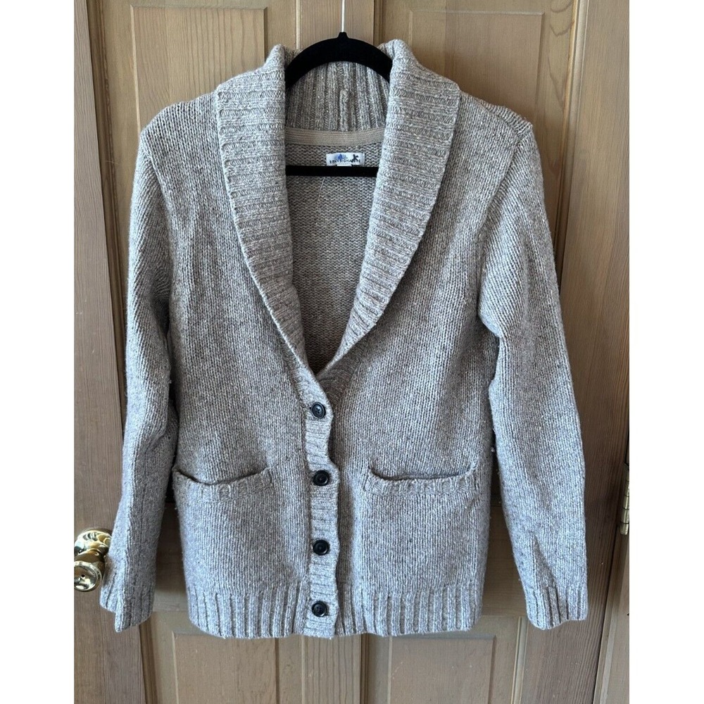 LL Bean Womens Signature Classic Ragg‎ Wool Sweater, Cardigan size XS